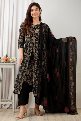 Ramaa Floral Print Kurta, Trouser/Pant & Dupatta Set
