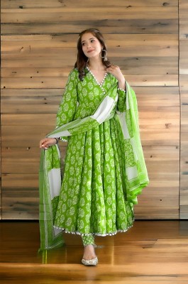 Lali Creation Printed Kurta, Palazzo & Dupatta Set