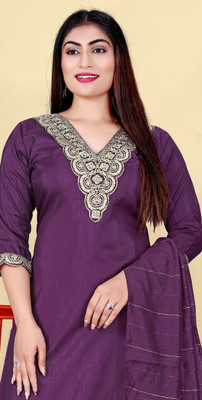 Viyona Fashion Embroidered Kurta, Trouser/Pant & Dupatta Set