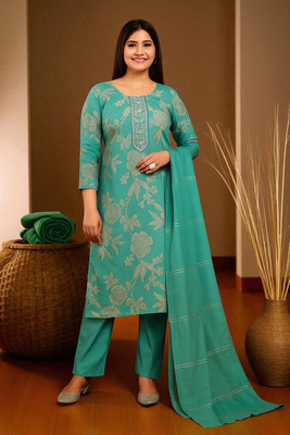 Juana Printed Kurta, Churidar & Dupatta Set