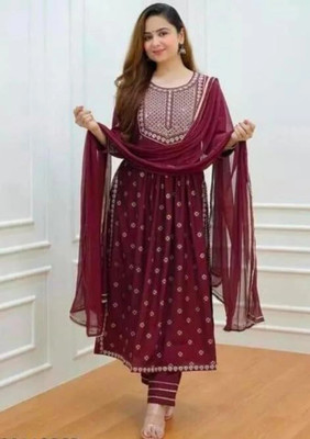 Musaniyaa feb Printed Kurta, Salwar & Dupatta Set
