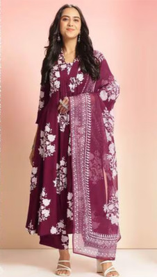 Rini and Niri Applique Kurta, Trouser/Pant & Dupatta Set