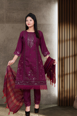 abulkalam Embellished Kurta, Trouser/Pant & Dupatta Set