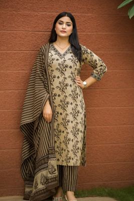 Clovita Printed Kurta, Salwar & Dupatta Set