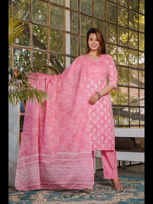 SINGNI Self Design Kurta, Trouser/Pant & Dupatta Set