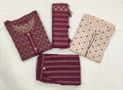 ALISHA CREATIONS Woven, Floral Print Kurta, Trouser/Pant & Dupatta Set