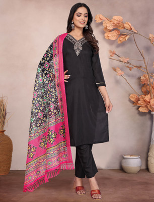 Ras Madhuri Embroidered Kurta, Trouser/Pant & Dupatta Set