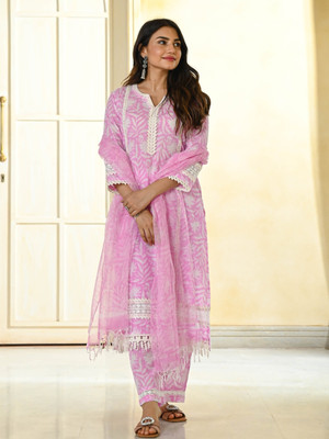 GownGrace Women Kurti Pant Dupatta Set