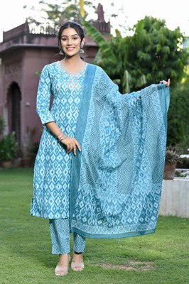 Rani Prints Printed Kurta, Trouser/Pant & Dupatta Set