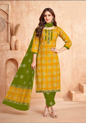 Manila creations Floral Print Kurta, Trouser/Pant & Dupatta Set