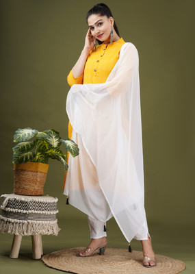 br fashion Self Design Kurta, Trouser/Pant & Dupatta Set