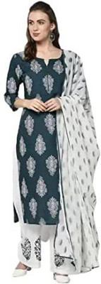 CKBR-G TAXTILES Printed Kurta, Palazzo & Dupatta Set