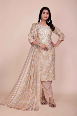 SSTUDIO Floral Print Kurta, Salwar & Dupatta Set