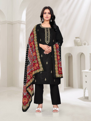Talavadi Embroidered Kurta, Salwar & Dupatta Set