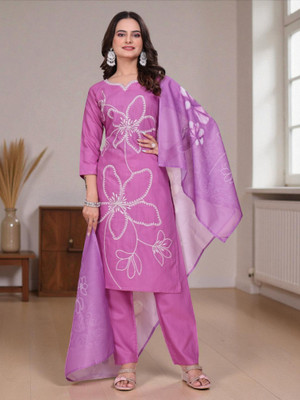 Rangmohini Floral Print Kurta, Legging & Dupatta Set