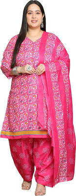 VihaanExim Printed Kurta, Patiala & Dupatta Set