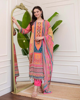 Aditi Embroidered Kurta, Trouser/Pant & Dupatta Set
