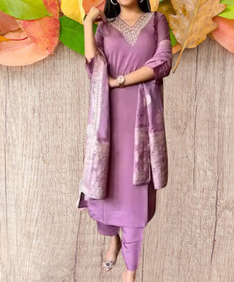 SAIRA NX Embroidered, Embellished Kurta, Trouser/Pant & Dupatta Set