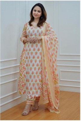 UNIQUE LOOKS Women Kurta Pant Dupatta Set