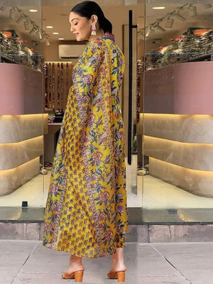 RUA COLLECTION Embroidered, Self Design Kurta, Trouser/Pant & Dupatta Set