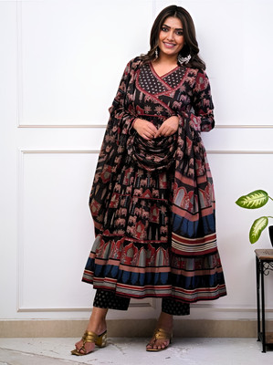 ARMH LIFESTYLE Printed Kurta, Palazzo & Dupatta Set