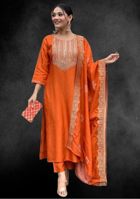 HB VENTURE Embroidered Kurta, Trouser/Pant & Dupatta Set