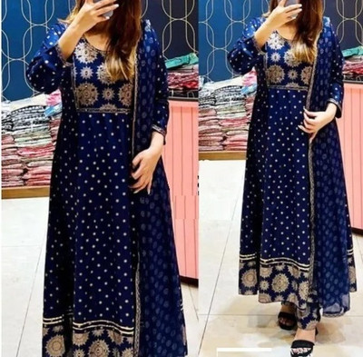 Roxworld Embroidered Kurta, Trouser/Pant & Dupatta Set