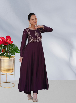 KHANJAN FASHION Embroidered Kurta, Trouser/Pant & Dupatta Set