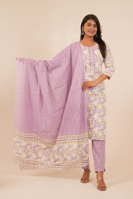 TANMANI Printed Kurta, Trouser/Pant & Dupatta Set