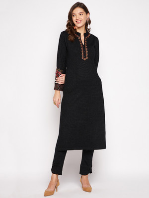 Zigo Embroidered Kurta, Palazzo & Dupatta Set