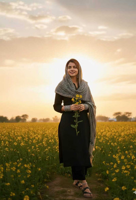 Sheeba Creation Solid Kurta, Salwar & Dupatta Set