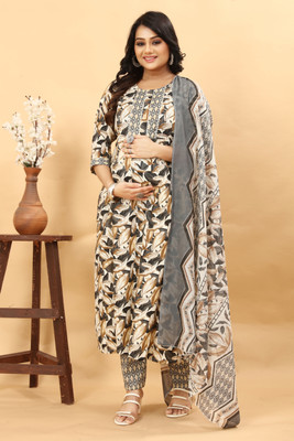 sky fab Printed Kurta, Trouser/Pant & Dupatta Set