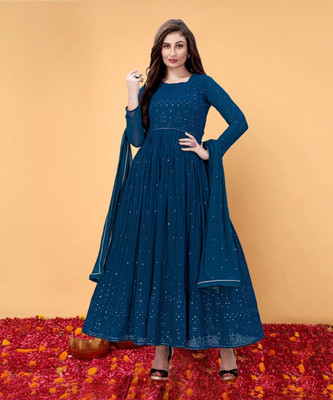 Trendmalls Embroidered Kurta, Trouser/Pant & Dupatta Set