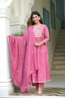 yamini fashion Embroidered Kurta, Trouser/Pant & Dupatta Set