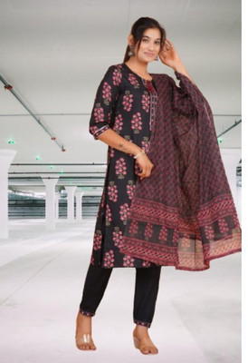 Jaipur fashion factory Printed Kurta, Trouser/Pant & Dupatta Set