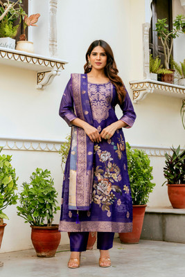 KIONA FAB Printed Kurta, Trouser/Pant & Dupatta Set