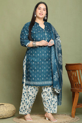 Aaradhya Fashion Printed Kurta, Patiala & Dupatta Set