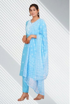 Jaipur fashion factory Printed Kurta, Trouser/Pant & Dupatta Set