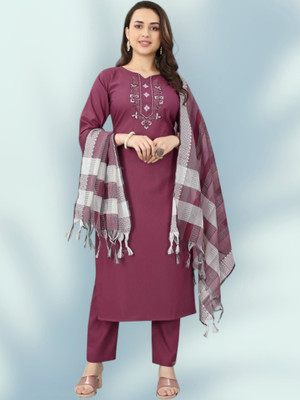 vedu Self Design Kurta, Salwar & Dupatta Set
