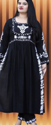NEw BHARAT SALES Embroidered Kurta, Trouser/Pant & Dupatta Set