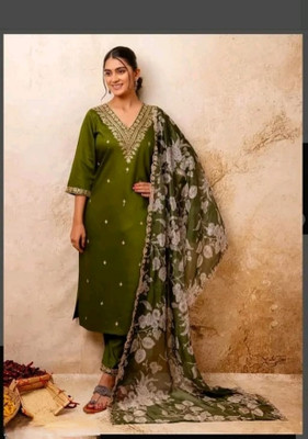 ZENT ENTERPRISE Embroidered Kurta, Trouser/Pant & Dupatta Set