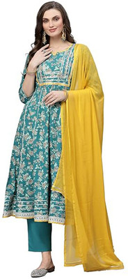 Shivam Collections Women Kurta Churidar Dupatta Set