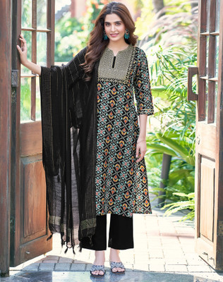Tasrika Embellished, Embroidered, Printed Kurta, Salwar & Dupatta Set