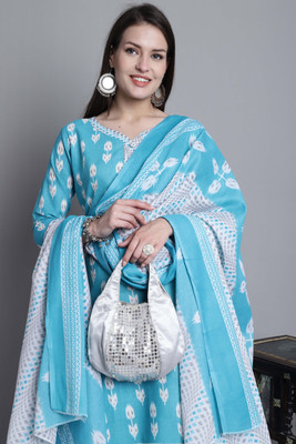 Rajnandini Printed Kurta, Patiala & Dupatta Set