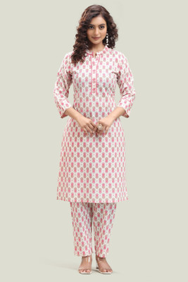 Cotton Culture Printed Kurta, Trouser/Pant & Dupatta Set