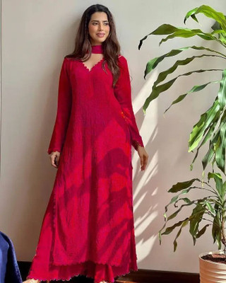 TRIVORA Embroidered Kurta, Trouser/Pant & Dupatta Set