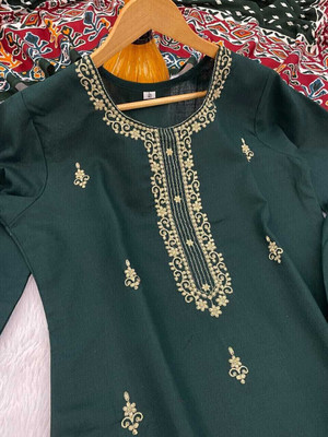Talavadi Printed, Embroidered Kurta, Salwar & Dupatta Set
