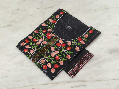 AZM INDUSTRIES Embroidered Kurta, Trouser/Pant & Dupatta Set