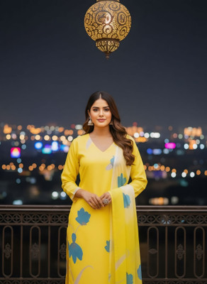 INSPIREFASHION Printed Kurta, Salwar & Dupatta Set