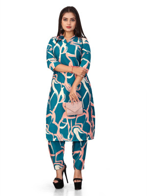 MAHADEV Printed Kurta, Palazzo & Dupatta Set